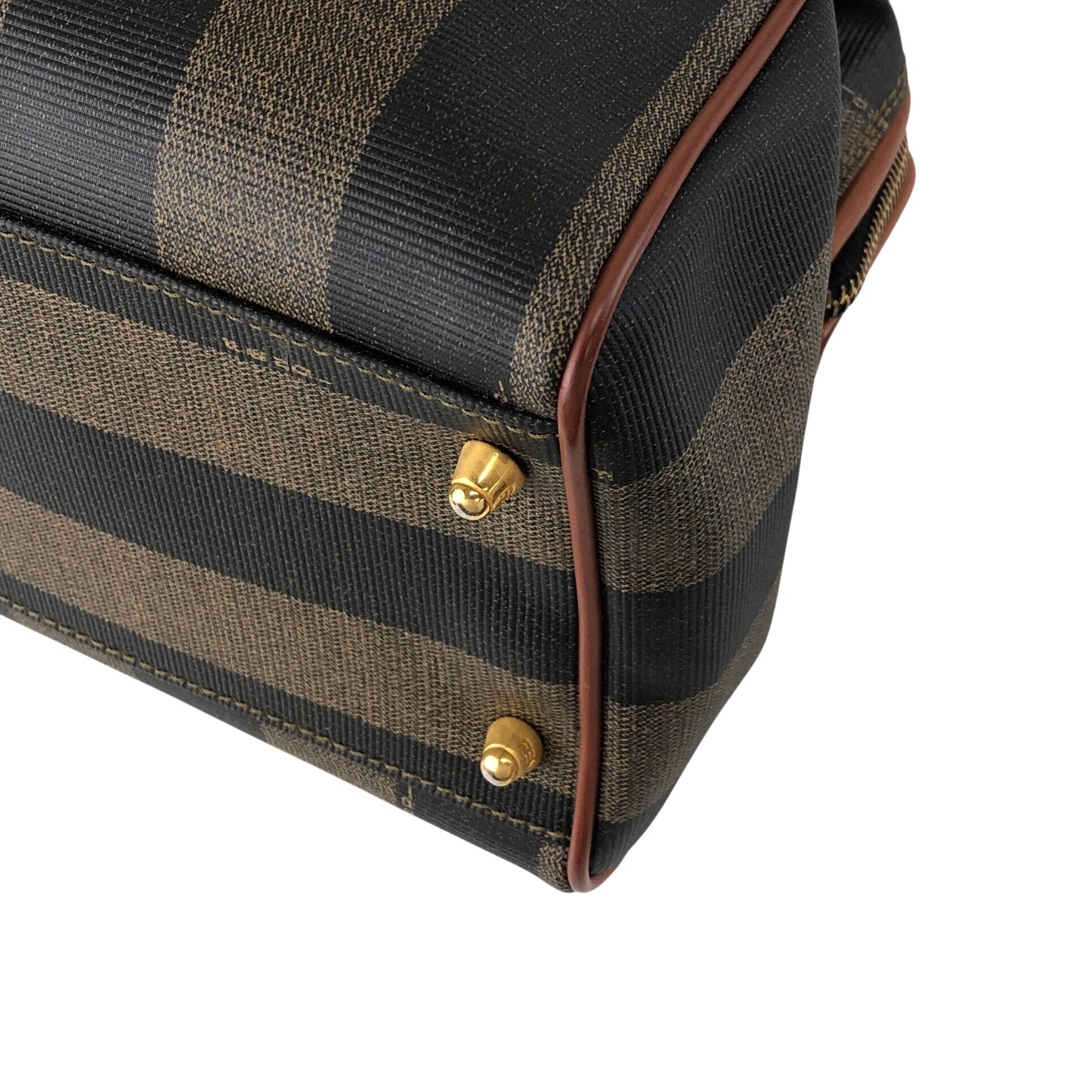 FENDI Pecan Two-way Small Boston bag Shoulder bag Brown Vintage bcg8zs