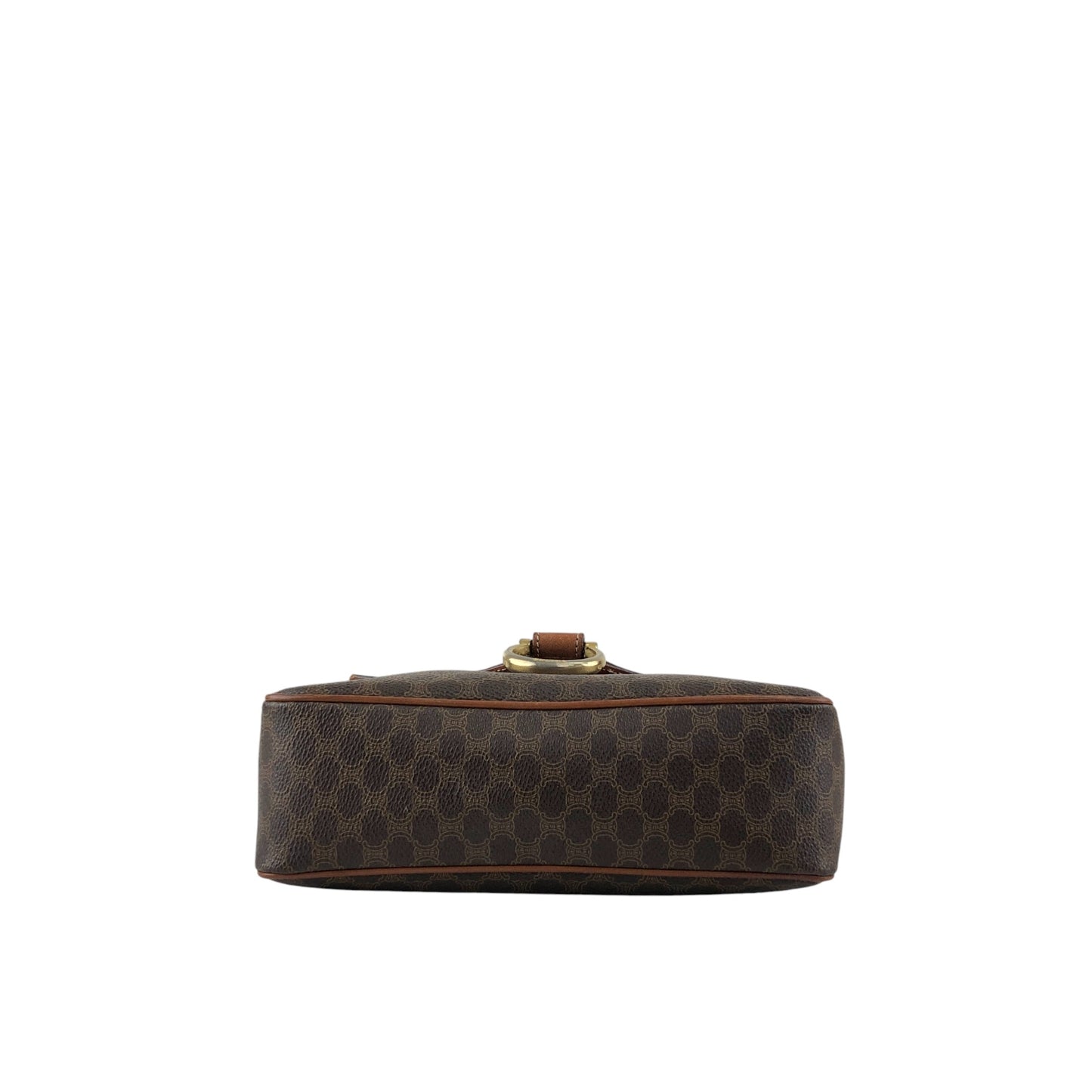 CELINE Macadam Horseshoe Shoulder bag Brown Vintage uuau5i