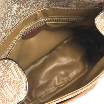 CELINE Macadam PVC Leather Shoulder bag Beige Vintage 7ujw66