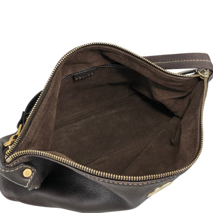 CELINE Triomphe Small Handbag Brown Vintage yat2yf