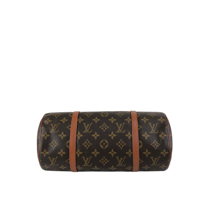 LOUIS VUITTON Monogram Handbag Pouch Brown Vintage kkcs2t