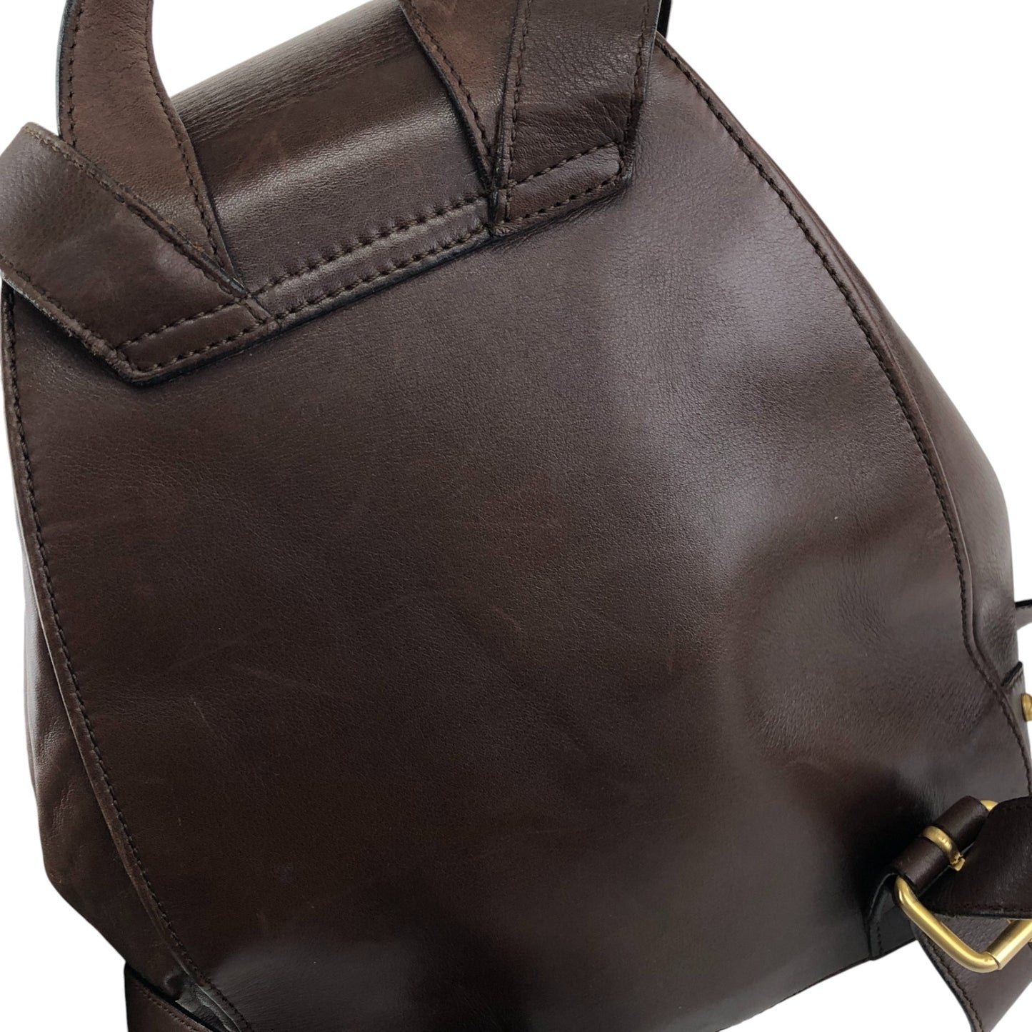 CELINE Logo Backpack Brown Vintage bw7ed4