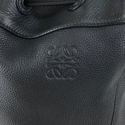 LOEWE Anagram Drawstring Shoulder bag Black Vintage kwnn6u