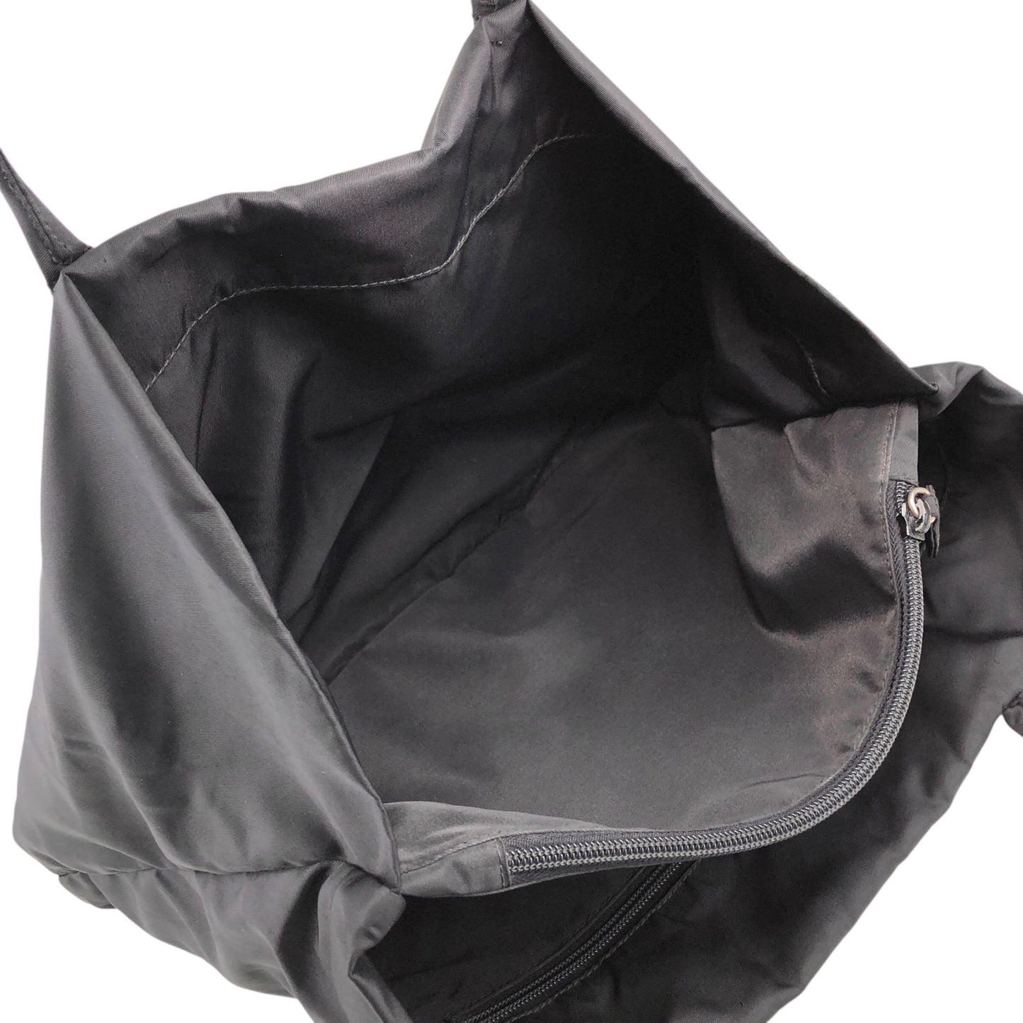 PRADA Tessuto Triangle Logo Totebag Black Vintage m8ccmn