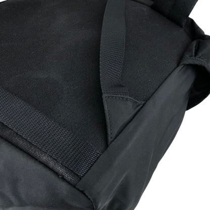 PRADA Tessuto Triangle Logo Front Buckle Backpack Black Vintage jmakxv