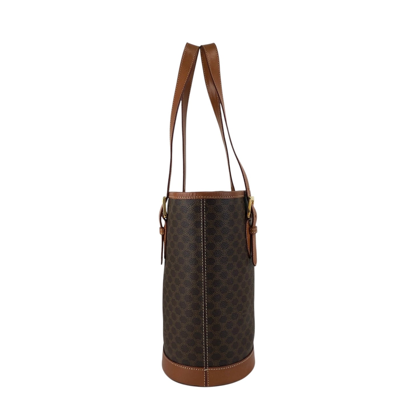 CELINE Macadam Blason Totebag Brown Vintage 4gjmmr