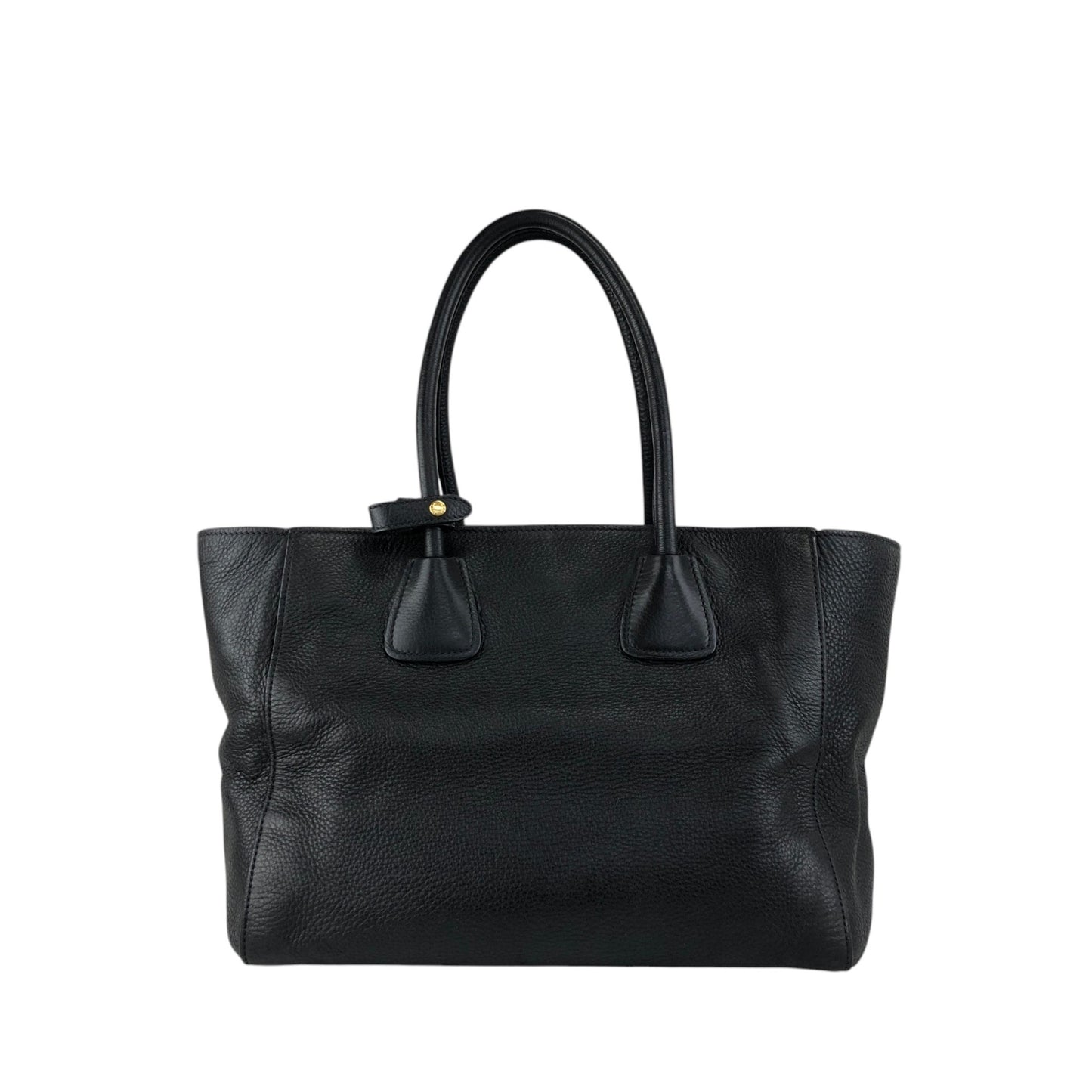 PRADA Triangle Logo Two-way Handbag Shoulder bag Black Vintage ux6vuz