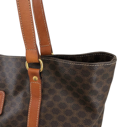 CELINE Macadam Blason Shoulder bag Totebag Brown Vintage u7fud7