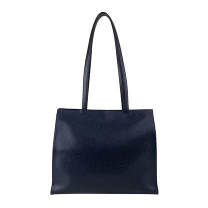 Christian Dior CD Logo Handbag Totebag Navy Vintage gxjx4z