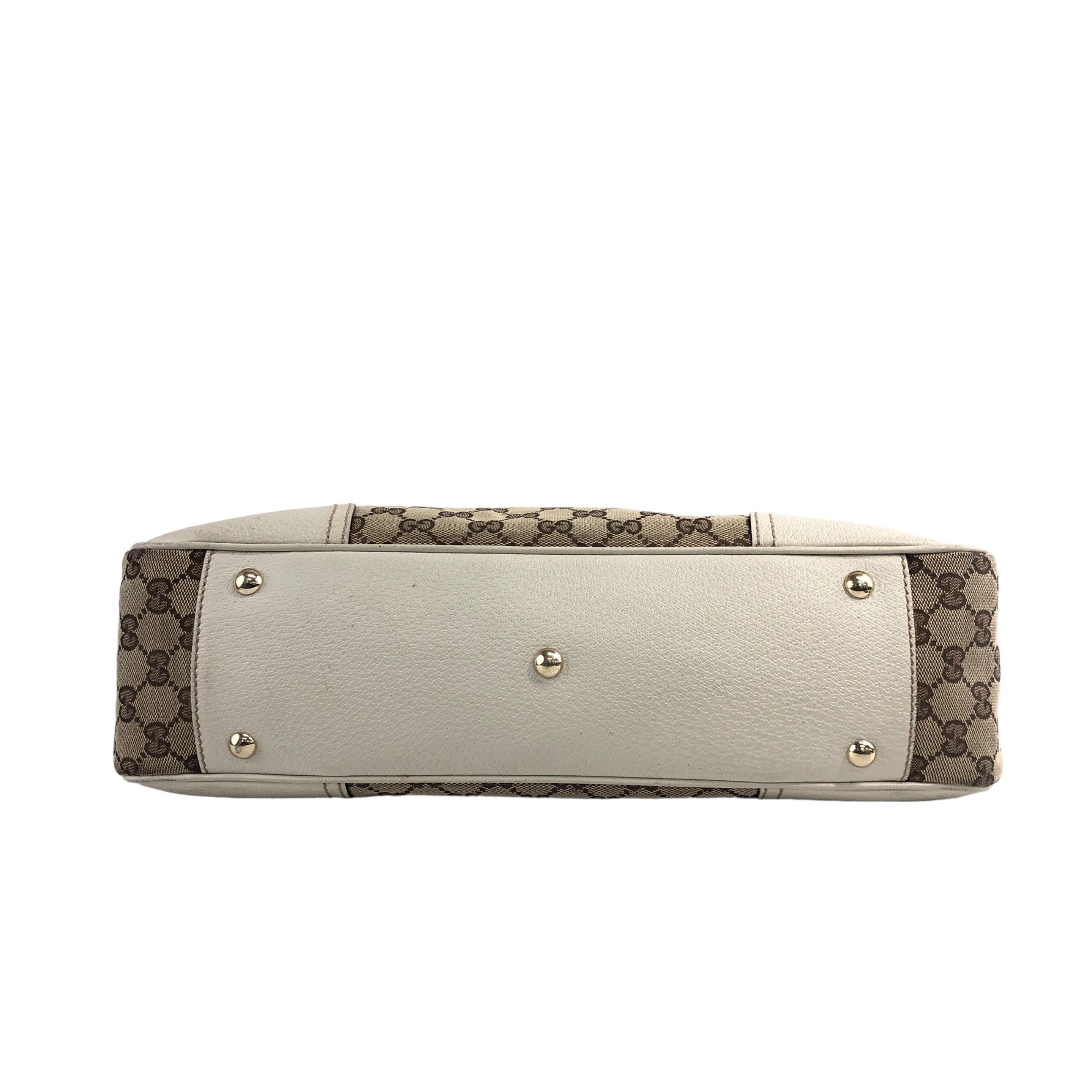 GUCCI Sherry Line GG Canvas Ribbon Canvas Leather Handbag GUCCI Sherry Line GG Canvas Ribbon Canvas Leather Handbag