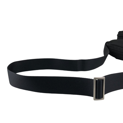 PRADA Tessuto Triangle Logo Small Shoulder bag Black Vintage 2vvf25