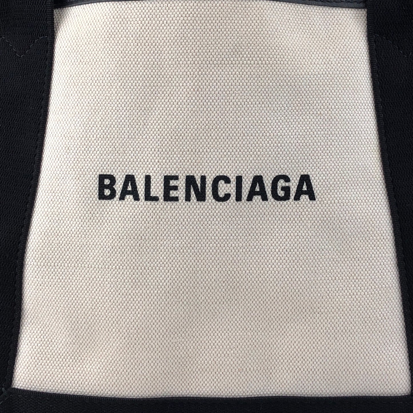 BALENCIAGA Handbag Totebag White×Black Vintage bpp756