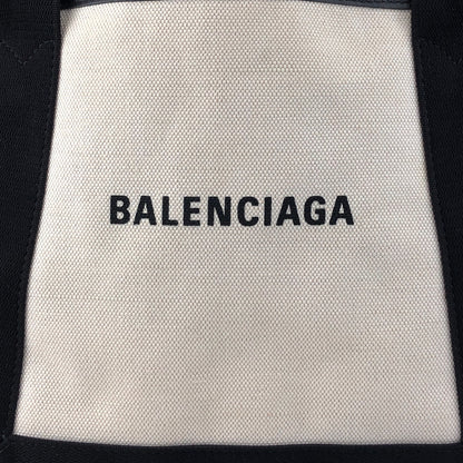 BALENCIAGA Handbag Totebag White×Black Vintage bpp756