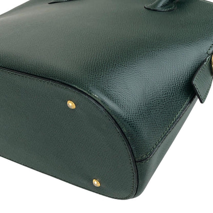 CELINE Two-way Handbag Shoulder bag Green Vintage pfdj32