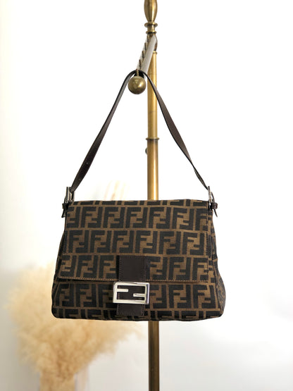 FENDI Zucca Shoulder bag Brown Vintage uipu4g
