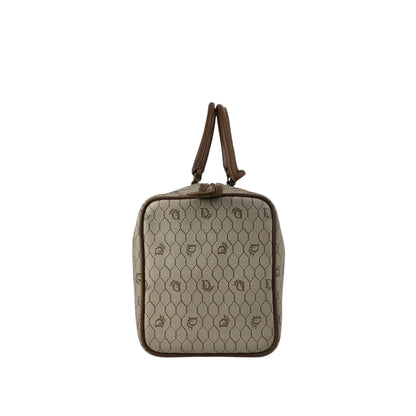 Christian Dior Honeycomb Pattern Handbag Boston bag Beige Vintage y2sxs7