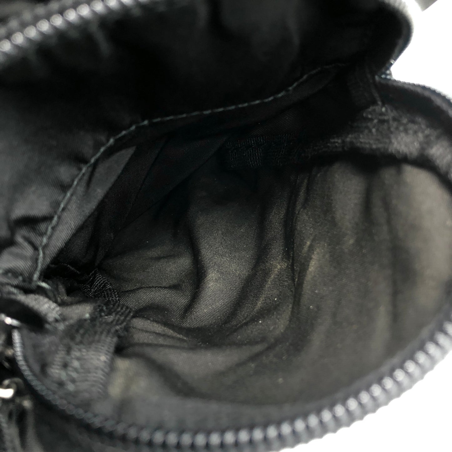 PRADA Triangle Logo Double Pocket Backpack Black Vintage u4u7vk
