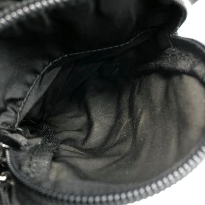 PRADA Triangle Logo Double Pocket Backpack Black Vintage u4u7vk