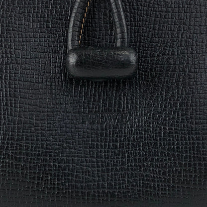 LOEWE Logo Turn Lock Shoulder bag Black Vintage 4uy7z7