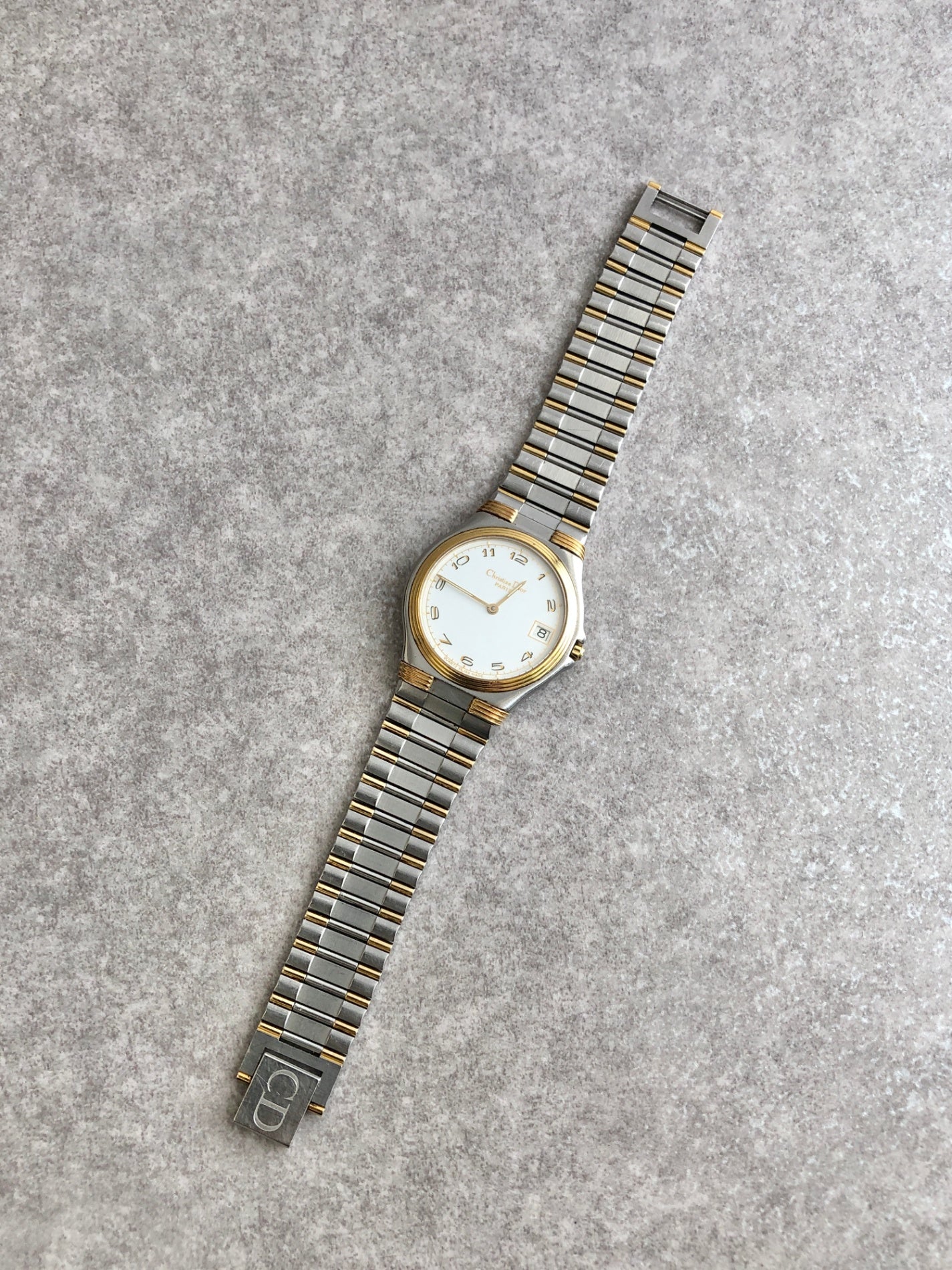 Christian Dior Quartz Watch Silver 45.14.01 Vintage keprec