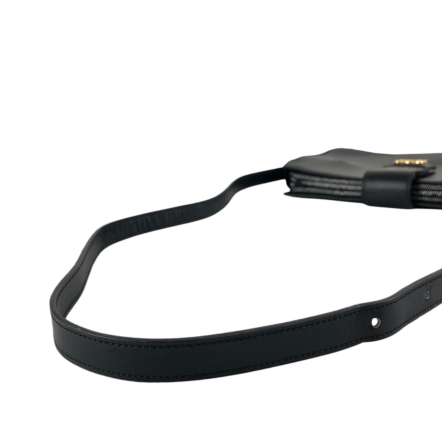 CELINE Triomphe Shoulder bag Black Vintage 5bs5ri