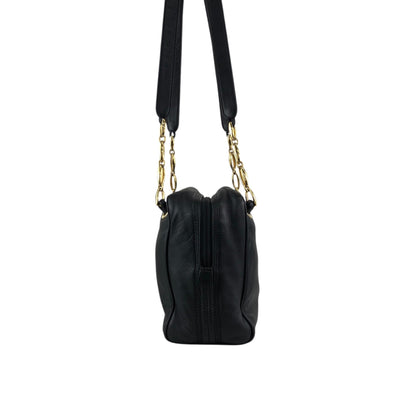 LOEWE Anagram Chain Shoulder bag Black Vintage 7ygaha