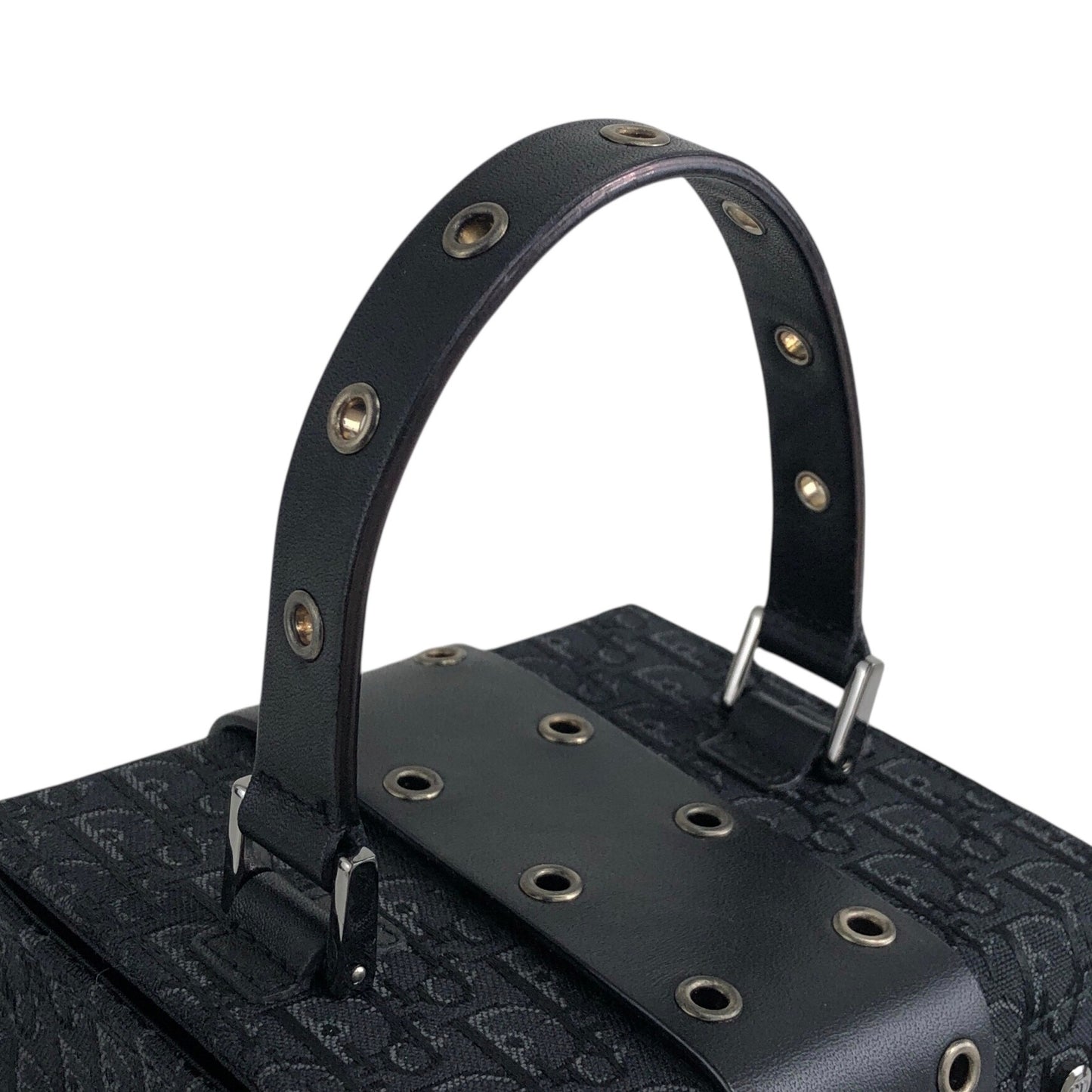 Christian Dior Street Chic Small Handbag Vanity bag Black Vintage 525v32