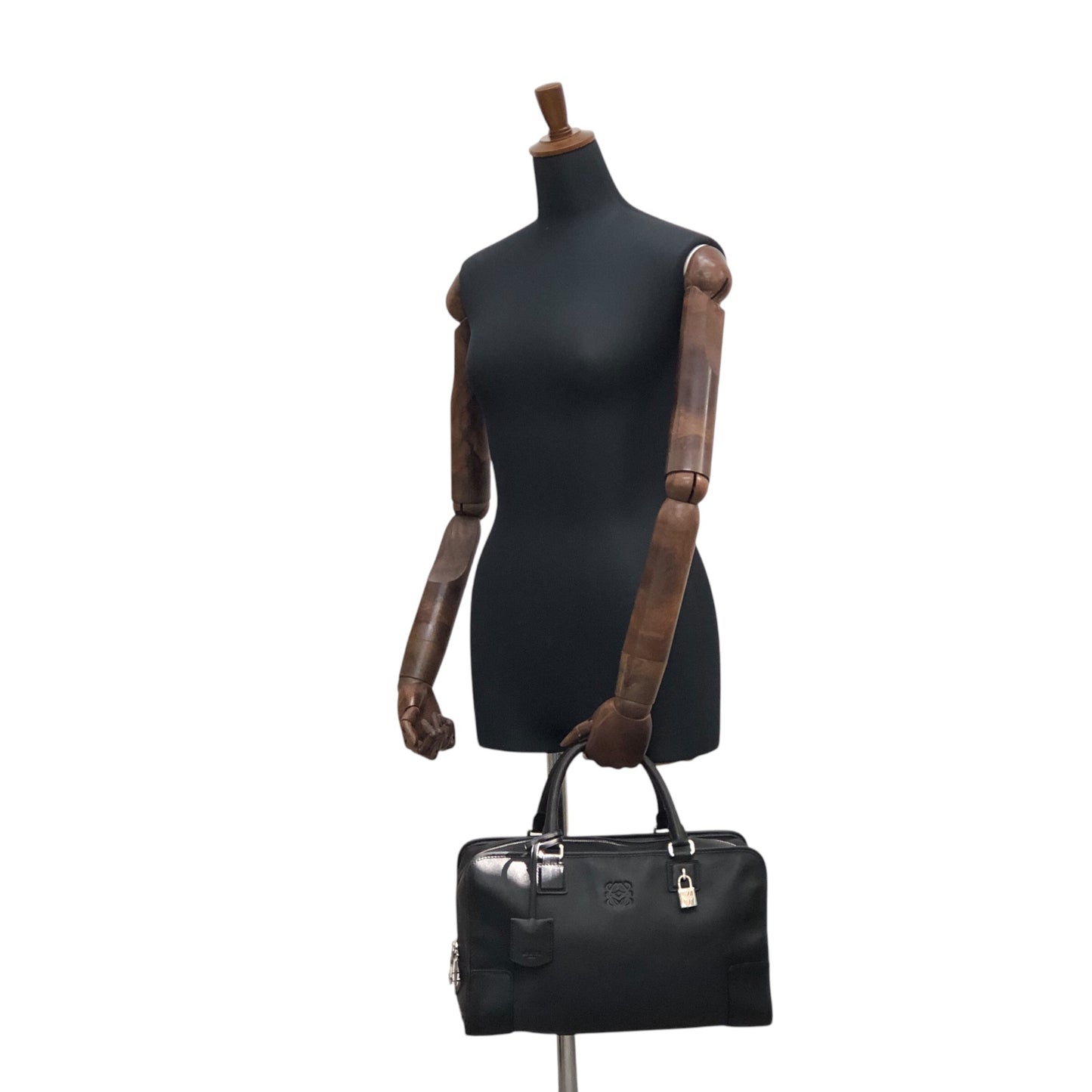 LOEWE Amazona36 Anagram 手提包 波士頓包 黑色 復古 rgigfv