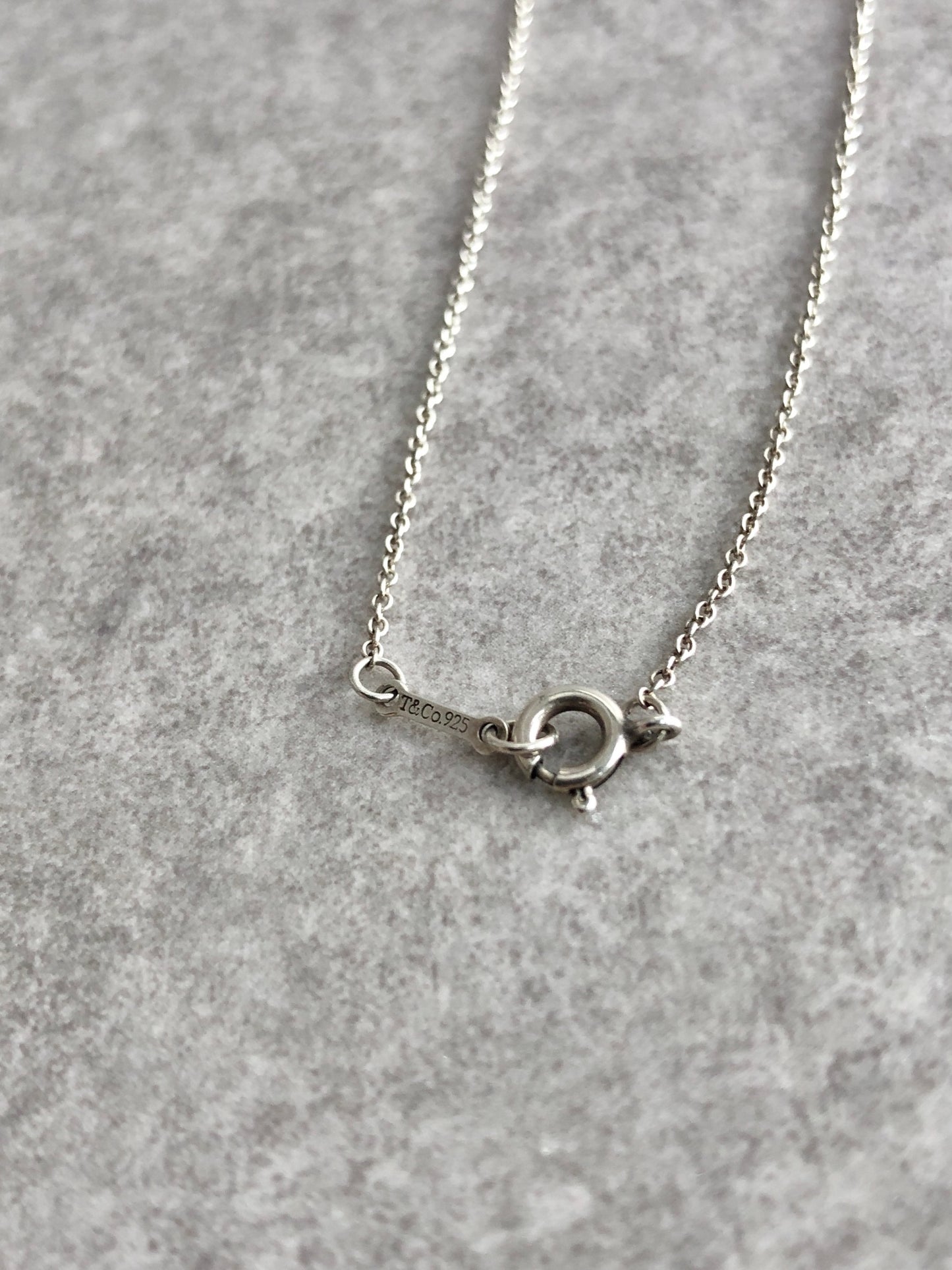 Tiffany & Co. Cross Motif SILVER925 Necklace Silver Vintage k35ft3