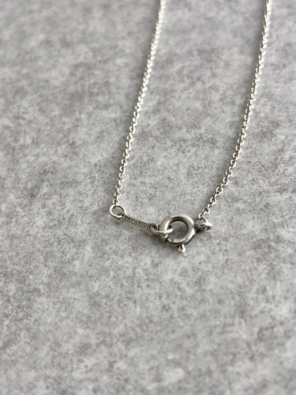 Tiffany & Co. Cross Motif SILVER925 Necklace Silver Vintage k35ft3