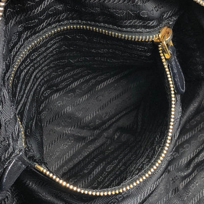 PRADA Logo Two-way Handbag Shoulder bag Black Vintage aw3e2f