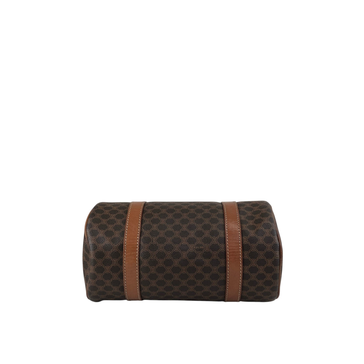 CELINE Macadam Blason Handbag Brown Vintage d6ntg2