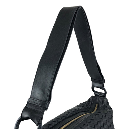Bottega Veneta Intrecciato Shoulder bag Black Vintage w3k2a2