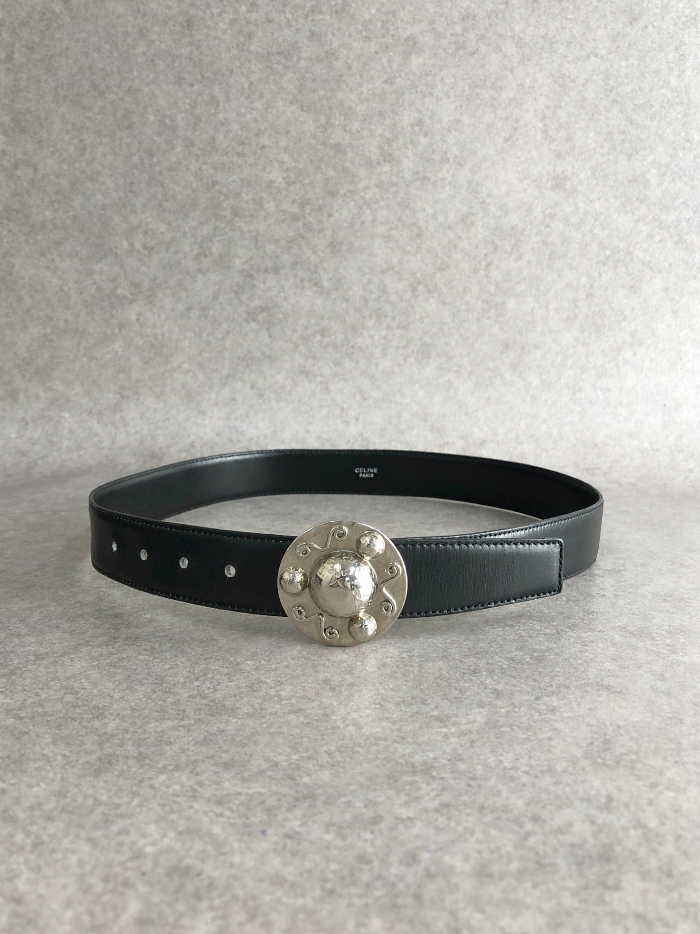 CELINE Starball Belt Black Vintage dbrkxv