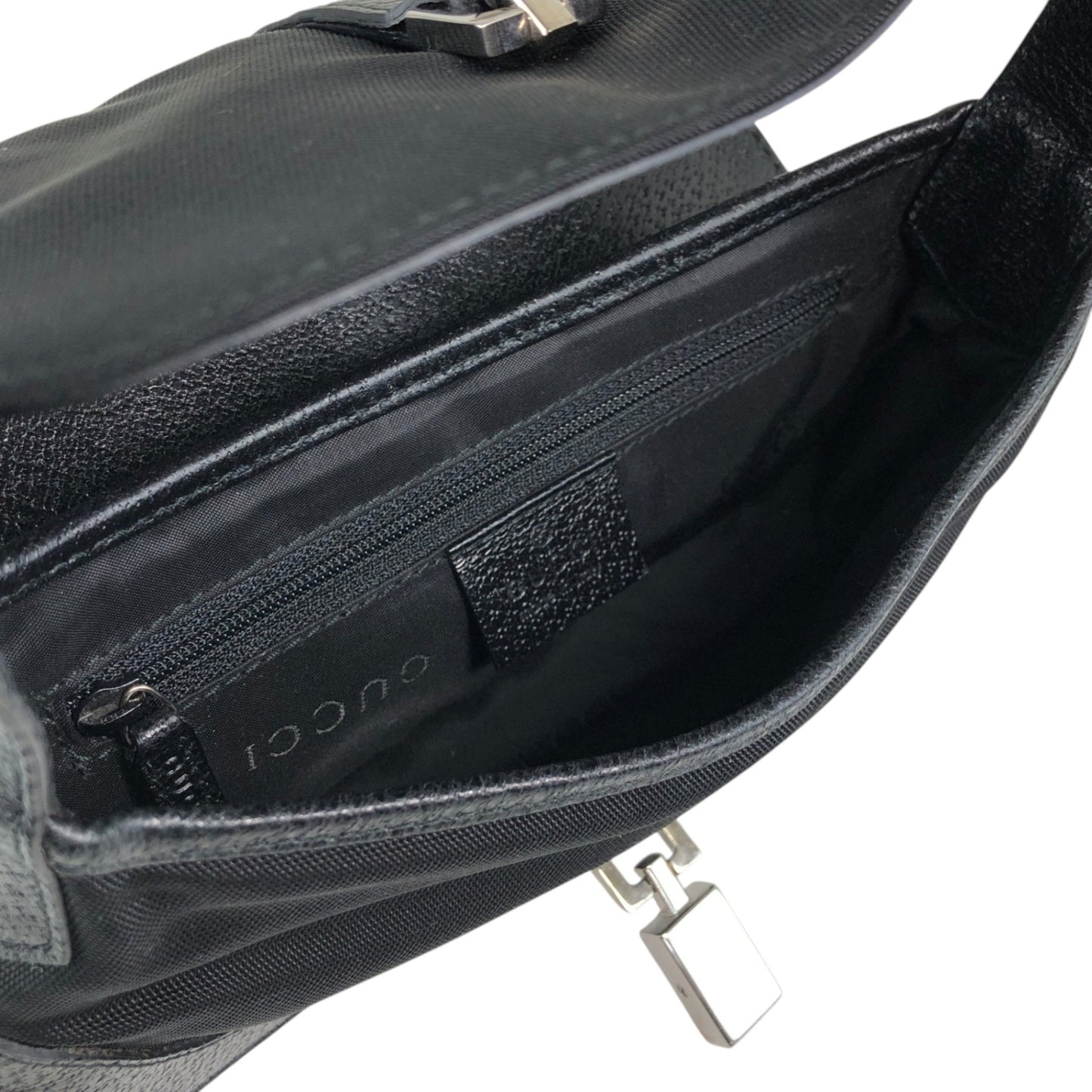 GUCCI Jackie Shoulder bag Black Vintage ja48kk