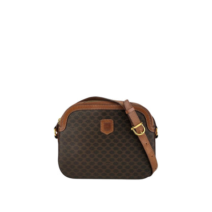 CELINE Macadam Blason Shoulder bag Brown Vintage bp2ksi