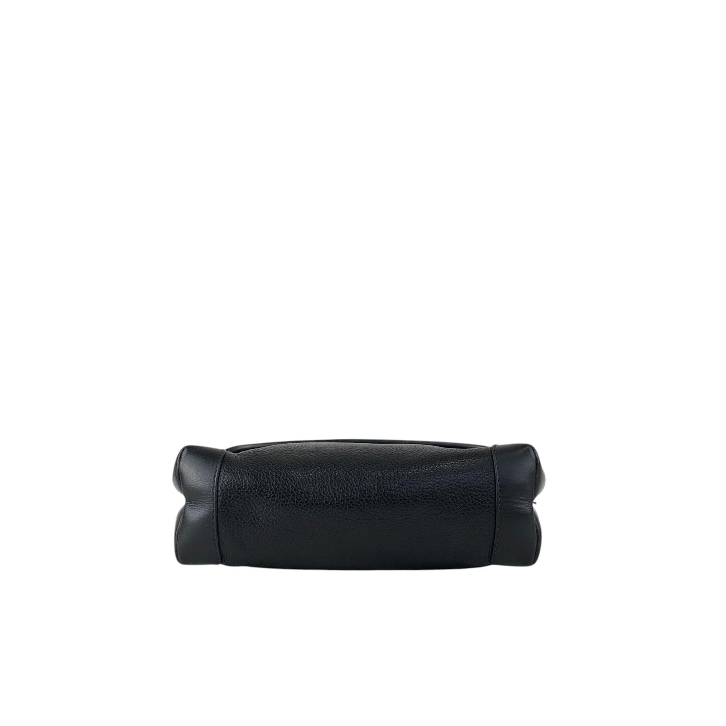 GUCCI Logo Embossed Shoulder bag Black Vintage awhzfg