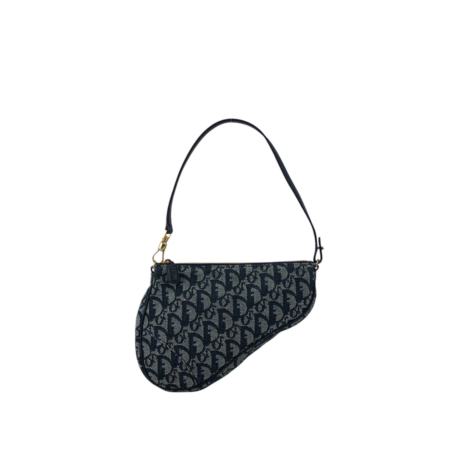 Christian Dior Trotter Handbag Shoulder bag Navy Vintage gicr78