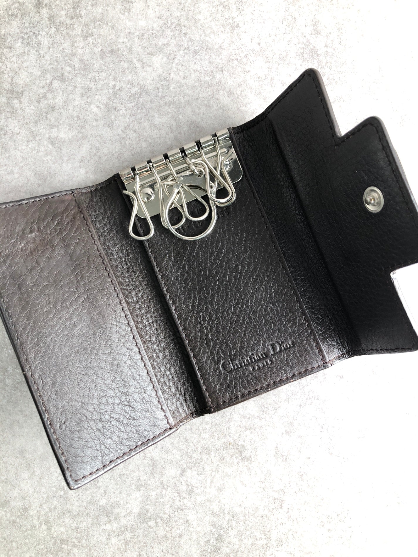 Christian Dior Street Chic 鑰匙包 棕色 復古 bubim6