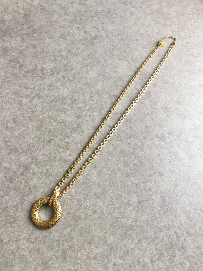 Yves Saint Laurent Necklace Gold Vintage yp8kbv