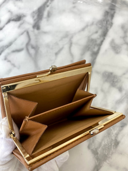 CELINE Macadam Blason 金屬扣折疊錢包 棕色 復古 8kr7tj 