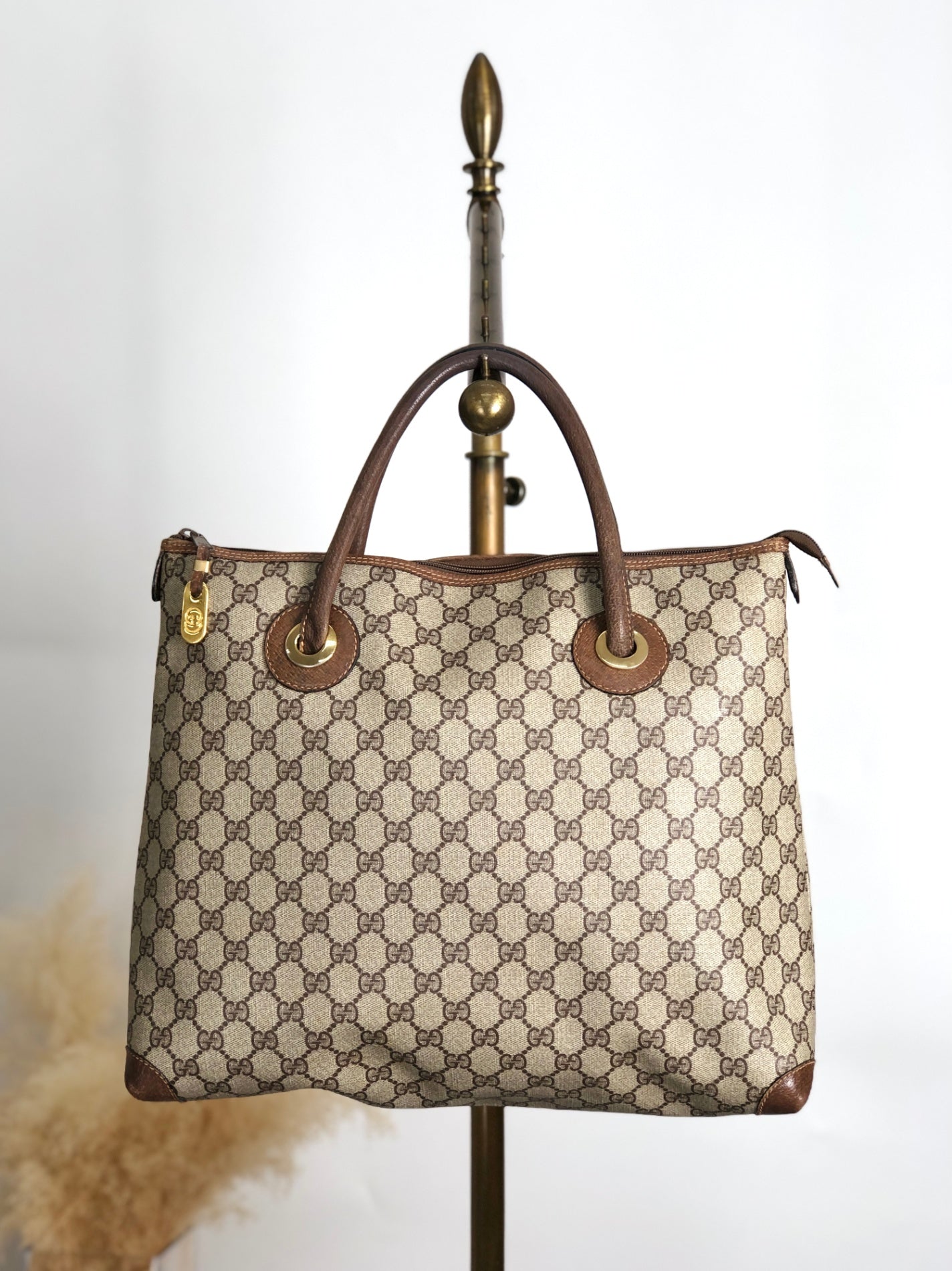 GUCCI Totebag Beige Vintage wb6yiz
