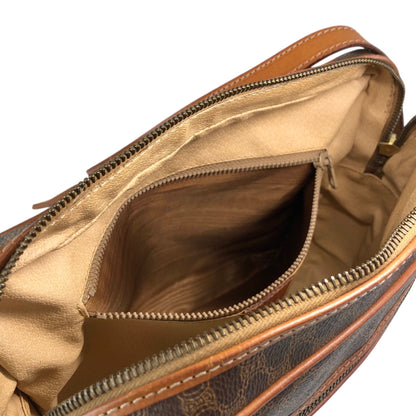 CELINE Macadam Blason Shoulder bag Brown Vintage jbdzhb