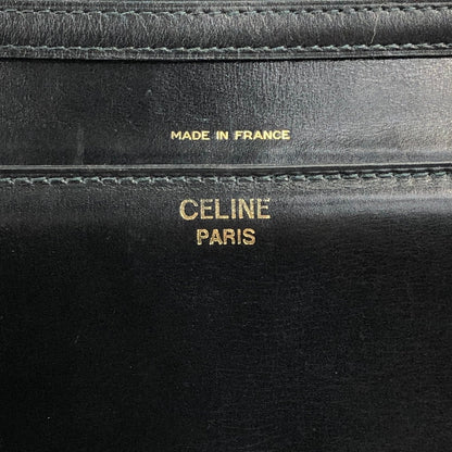 CELINE Blason Shoulder bag Black Vintage 8vbtr5