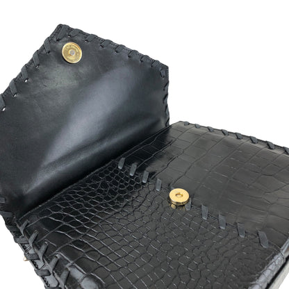 Yves Saint Laurent YSL Charm Handbag Black Vintage dxsc3k