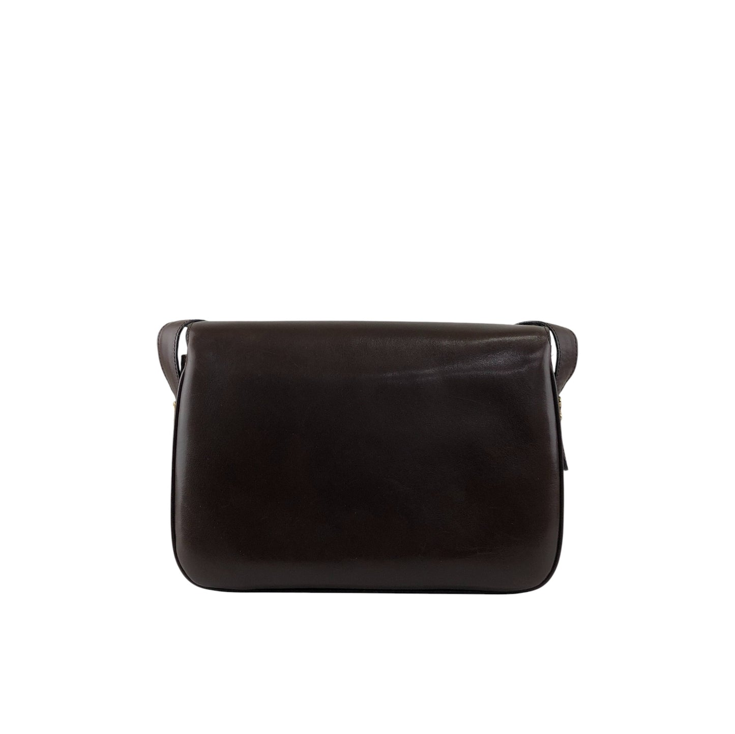 CELINE Triomphe Horse Carriage Shoulder bag Brown Vintage thyd2h