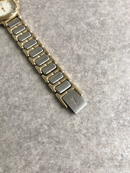 Yves Saint Laurent Quartz Watch Silver×Gold 2200-229789Y Vintage 6vjehs