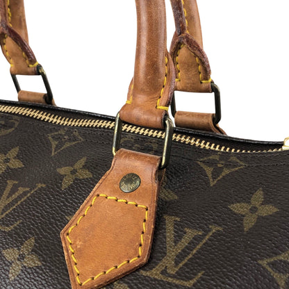 LOUIS VUITTON Monogram Small Boston bag Handbag Brown Vintage 7ppyum