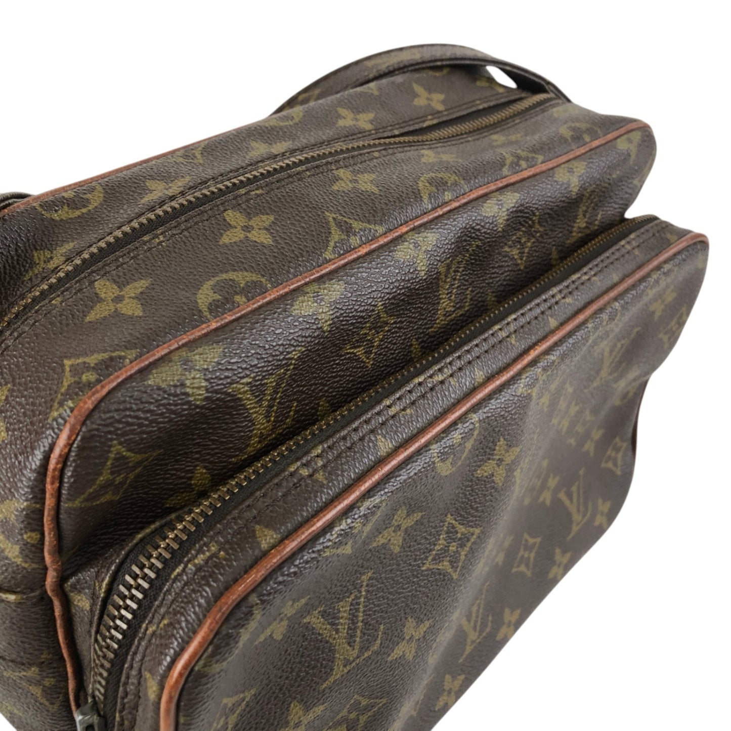 LOUIS VUITTON Monogram Shoulder bag Brown Vintage sawe4x