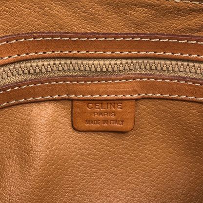 CELINE Macadam Blason Handbag Brown Vintage d6ntg2
